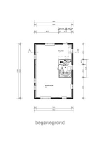 plattegrond begane grond model fuut