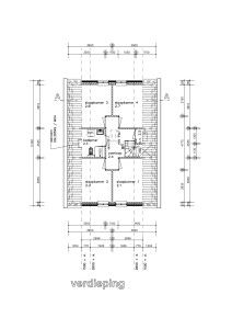 plattegrond verdieping model fuut