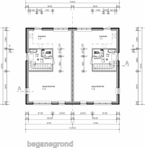 plattegrond begane grond model ijsvogel