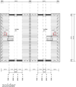 plattegrond tweede verdieping model ijsvogel