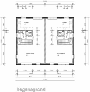 plattegrond begane grond model merel