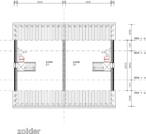 plattegrond tweede verdieping model merel