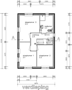 plattegrond eerste verdieping model patrijs