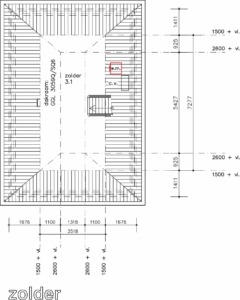 plattegrond tweede verdieping model patrijs