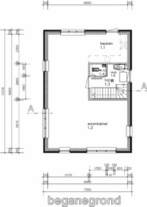 plattegrond begane grond model specht