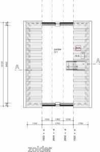 plattegrond tweede verdieping model specht